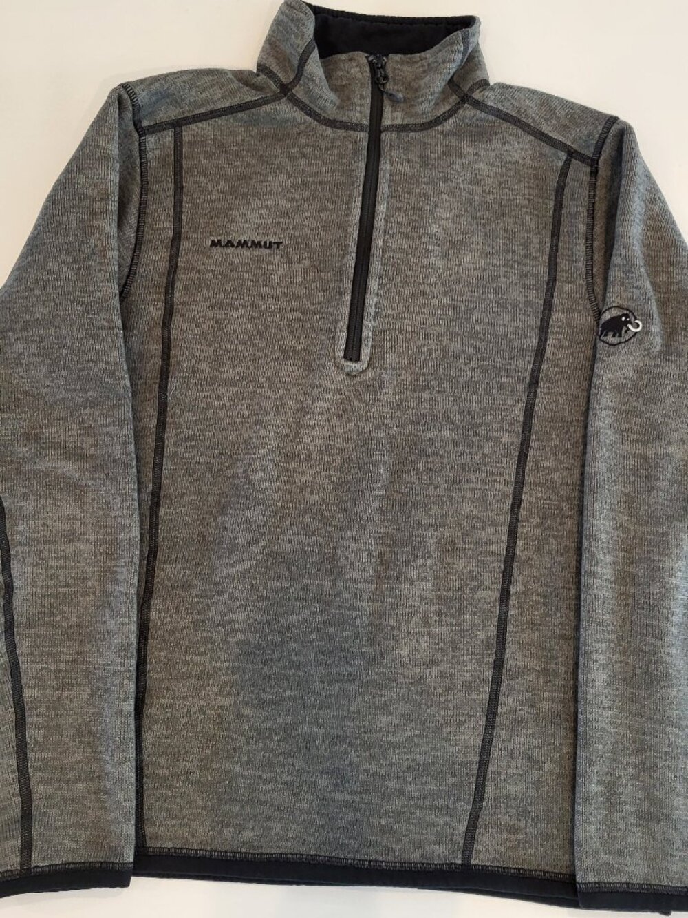 Mammut Men's Gray Quarter Zip Fleece Pullover Size M - Picture 1 of 11